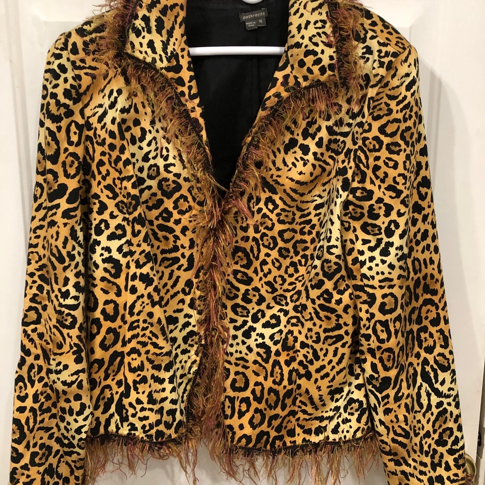 Vintage animal print jacket